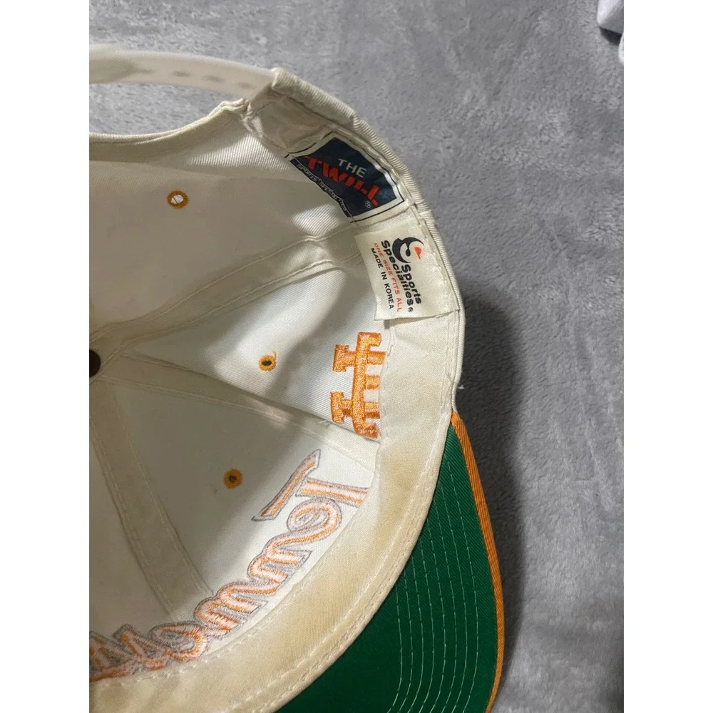 Vintage Sports Specialties Tennessee Volunteers The Twill Snapback Hat White - Picture 8 of 11